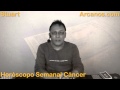 Video Horscopo Semanal CNCER  del 7 al 13 Diciembre 2014 (Semana 2014-50) (Lectura del Tarot)
