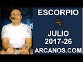 Video Horscopo Semanal ESCORPIO  del 25 Junio al 1 Julio 2017 (Semana 2017-26) (Lectura del Tarot)
