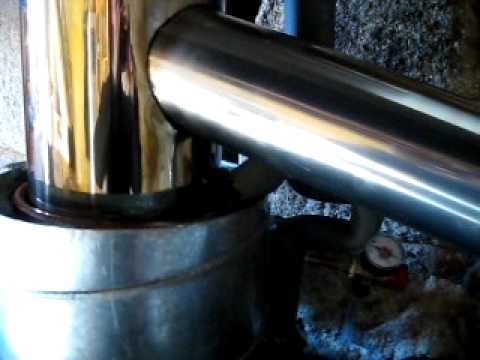 exchanger wood stove - YouTube