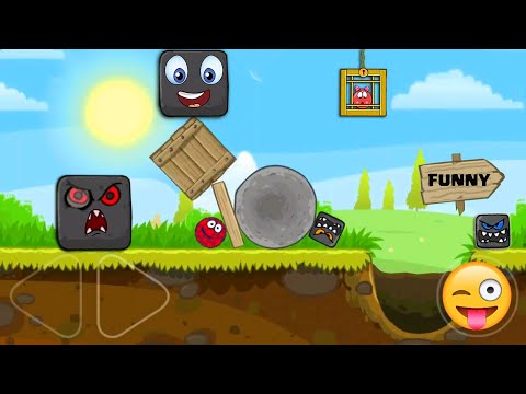 RED BALL 4 - Raspberry Ball "FUNNY SUPERSPEED" Gameplay in Green Hills with Boss Fight