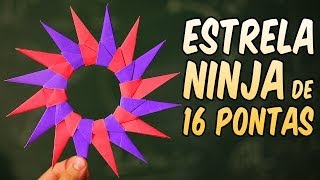 Shuriken turbinada! Faça a estrela ninja de 16 pontas!