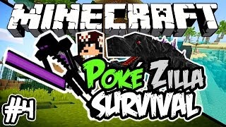 GUERREIRO DO END! - PokéZilla Survival! - Minecraft #4