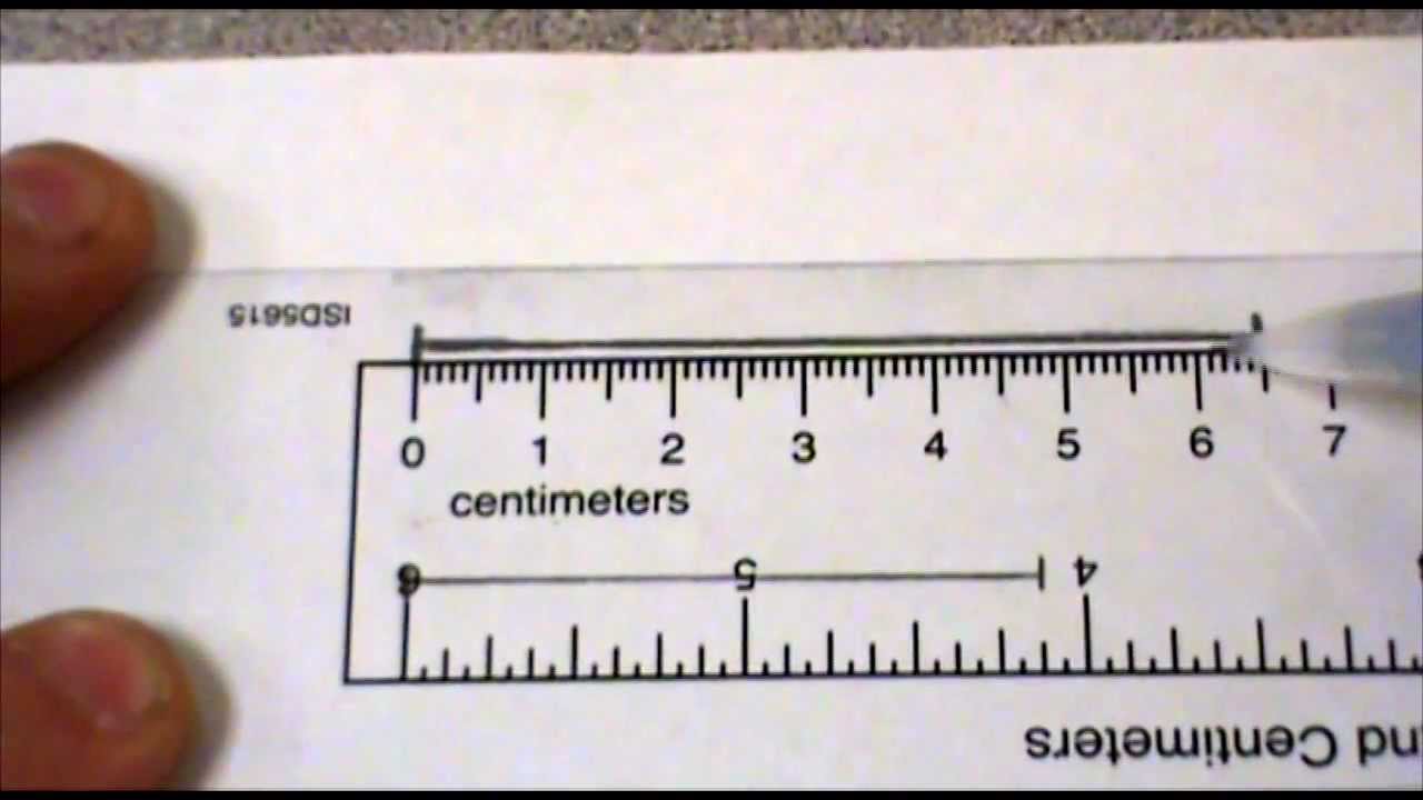 cm mm measure tape measuring read ruler nearest fourth metric