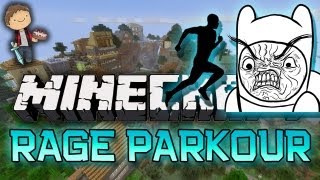 Minecraft: ULTIMATE RAGE Parkour Racing w/Mitch & Friends!