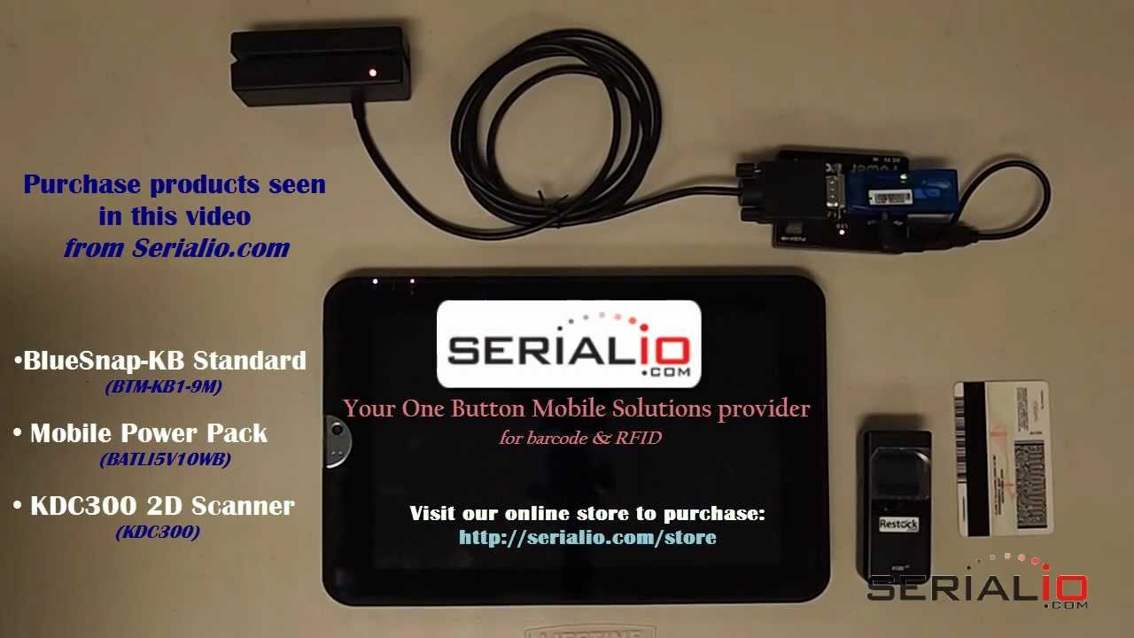 Scan Drivers License Mag Stripe Info To Toshiba Thrive Tablet (Android ...