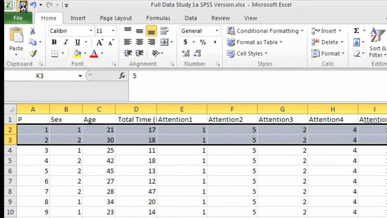 import excel into spss 25