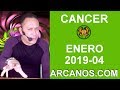 Video Horscopo Semanal CNCER  del 20 al 26 Enero 2019 (Semana 2019-04) (Lectura del Tarot)