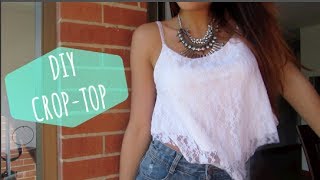 DIY Crop-Top para Verano ( Sin maquina de coser)