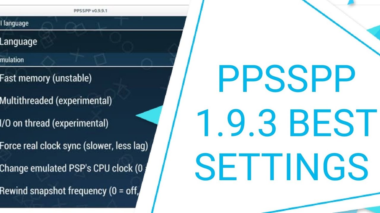 Best Settings For Ppsspp