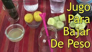 Jugo de Limón y Pepino Para Bajar De Peso