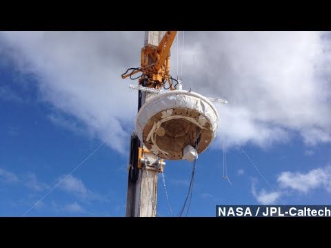 NASA will test its Low-Density Supersonic Decelerator, a device used to slow down spacecraft during interplanetary landing.

Follow Mikah Sargent: http://www.twitter.com/mikahsargent
See more at: http://www.newsy.com/

Sources: 
 
NASA http://www.jpl.nasa.gov/spaceimages/details.php?id=pia18011 
Los Angeles Times http://www.latimes.com/science/la-sci-ldsd-mars-20140628-story.html#page=1 
NASA http://www.jpl.nasa.gov/spaceimages/details.php?id=PIA18007 
NASA http://www.jpl.nasa.gov/news/news.php?release=2014-208 
BBC http://www.bbc.com/news/science-environment-27799129 
NASA http://www.nasa.gov/mission_pages/tdm/ldsd/index.html#.U67za41dV58

Image via: NASA / JPL-Caltech
http://www.jpl.nasa.gov/spaceimages/details.php?id=PIA18007