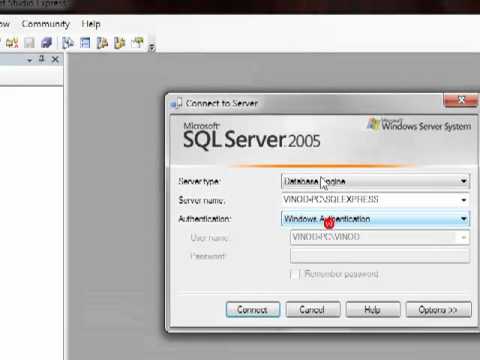 SQL Server 2005 setup & how to import Adventureworks - YouTube