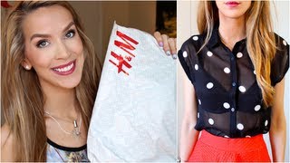 H&M ONLINE HAUL! (skirts + pants + weird bra thing!)