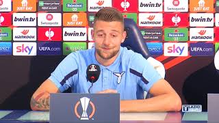 Lazio-Lokomotiv mosca | Mister Maurizio Sarri e Sergej Milinkovic alla vigilia