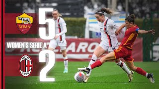 Rossonere bow out in the semis | Roma 5-2 AC Milan | Highlights Women's Coppa Italia