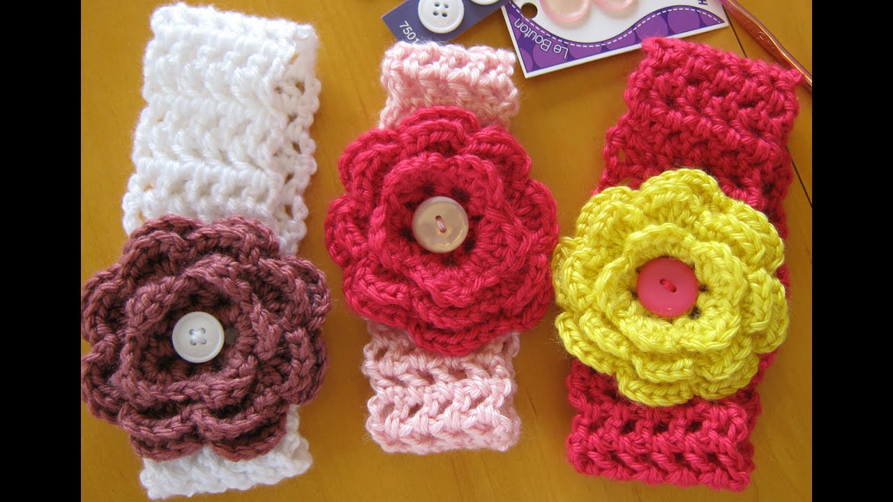 445 New baby headband sizes 497 how to crochet a hairband or headband (all sizes)   YouTube 
