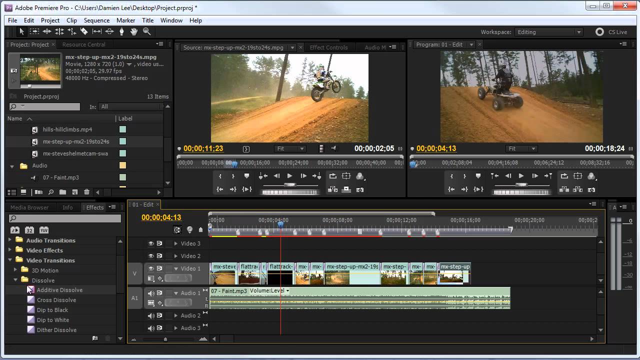 adobe premiere pro free video editing software