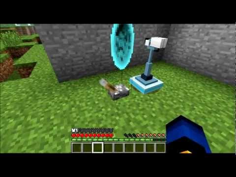 Minecraft-Présentation du mod portal gun. - YouTube