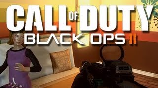 Black Ops 2 - Fun Times with a Girl!  (Creepy Sidearms is Creepy!)