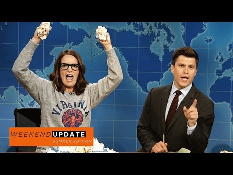 Weekend Update Tina Fey on Protesting After Charlottesville SNL