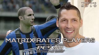 MARCO MATERAZZI LOOKS BACK at INTER PLAYER RATINGS on PES 2010! | TIMELESS 🎮⚫🔵🏆🏆🏆????? [SUB ENG]