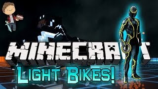 I SUCK AT THIS GAME!!! Minecraft: Light Bikes Jerome Troll! Mini-Game Mod w/Mitch & Friends!