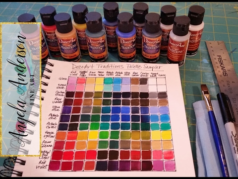 'Creating a Color Mixing Guide Chart | Acrylic Painting Tutorial' on ViewPure