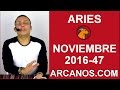Video Horscopo Semanal ARIES  del 13 al 19 Noviembre 2016 (Semana 2016-47) (Lectura del Tarot)