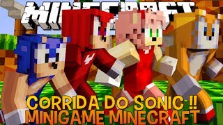 Corrida do Sonic !! - Minecraft