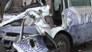 Khoshor avtovtar Tbilisyan khchuxum 9 viravor News.armeniatv.com