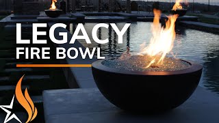 The Legacy Fire Bowl with Fire Glass