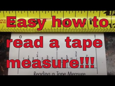How to read tape measure fractions - YouTube
