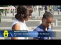 Michelle Obama visits Berlin Holocaust Memorial: US First Lady in Germany with President Obama