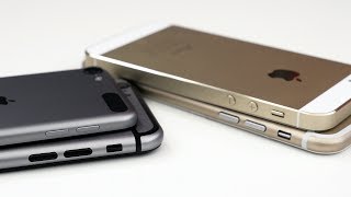 Gold And Space Gray iPhone 6 (Mockup) vs iPhone 5s / iPod touch 5G