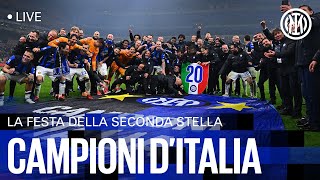 CAMPIONI D'ITALIA 🇮🇹⭐⭐?? | LA FESTA DEL °0° SCUDETTO LIVE su Inter T🔴 📺⚫🔵?????