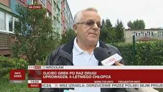 We Wrocławiu uprowadzono 4-letnie dziecko (TVP Info, 15.07.2013 r.)