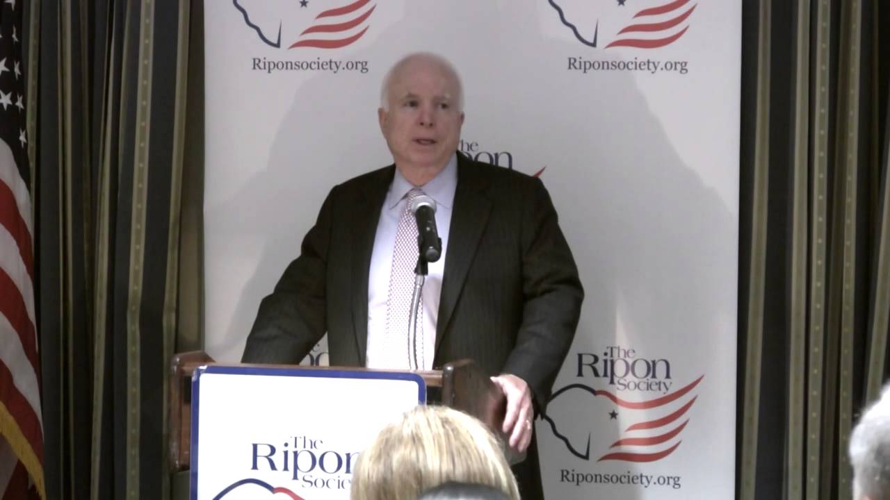 Senator John McCain addresses The Ripon Society