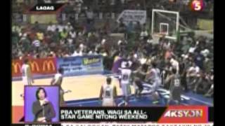 PBA Veterans, Wagi sa All star Game nitong Weekend