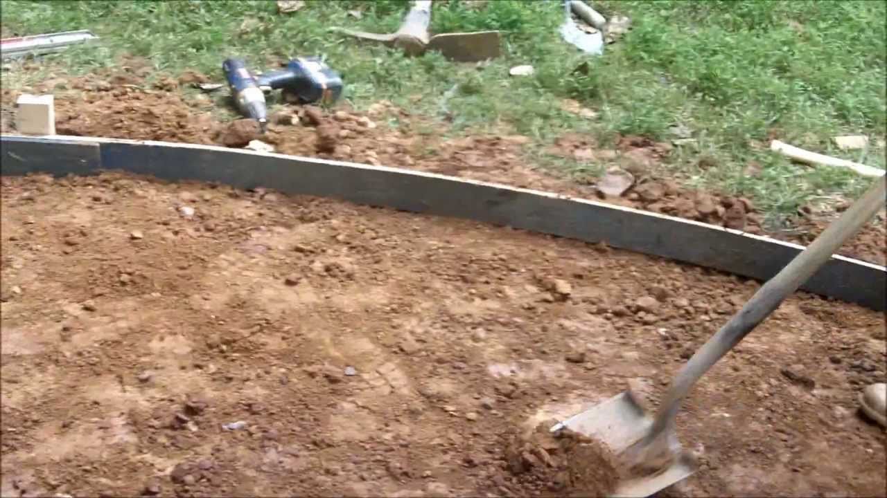 HOW TO PREPARE A PATIO FOR CONCRETE. YouTube
