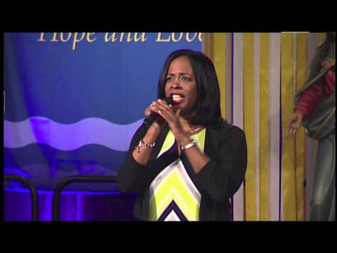 Michele Denise Michaels performs at the 2013 Rediscover: Catholic Celebration Image