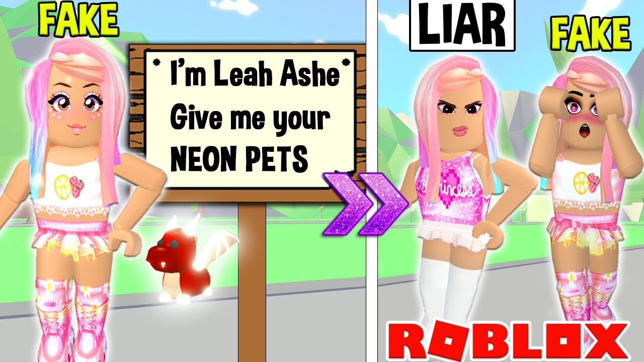 leah ashe adopt roblox scamming happened revenge fake funny scammed scammer got heres caught robux