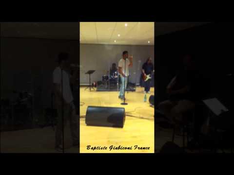 Baptiste Giabiconi - répétitions pour le Live de Trélazé