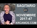 Video Horscopo Semanal SAGITARIO  del 19 al 25 Noviembre 2017 (Semana 2017-47) (Lectura del Tarot)