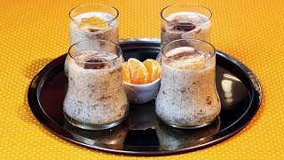 MANDARINENDESSERT mit Schokosahne