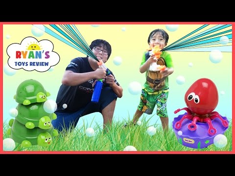 Bubbles Maker Machines Family Fun Water Gun Fight Toys