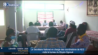 GABON / POLITIQUE : Le Secrétaire National de l’AEG en charge des coordinations visite le bureau du Moyen-Ogooué