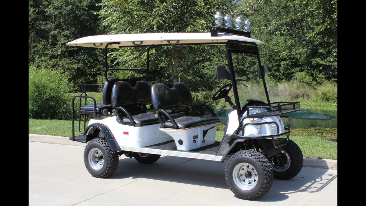 Lifted Street Legal Golf Cart 6pr from citEcar Built in USA YouTube