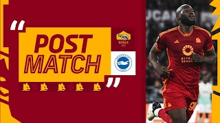 “Risultato buono ma dobbiamo fare bene anche al ritorno” | ROMELU LUKAKU AL TERMINE DI ROMA-BRIGHTON