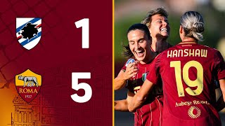 SAMPDORIA 1-5 ROMA | SERIE A FEMMINILE 2024-25