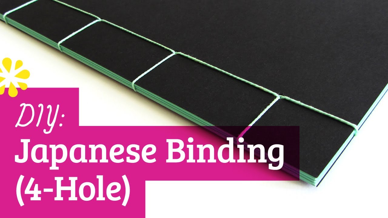 Japanese Bookbinding Tutorial: 4-Hole - YouTube